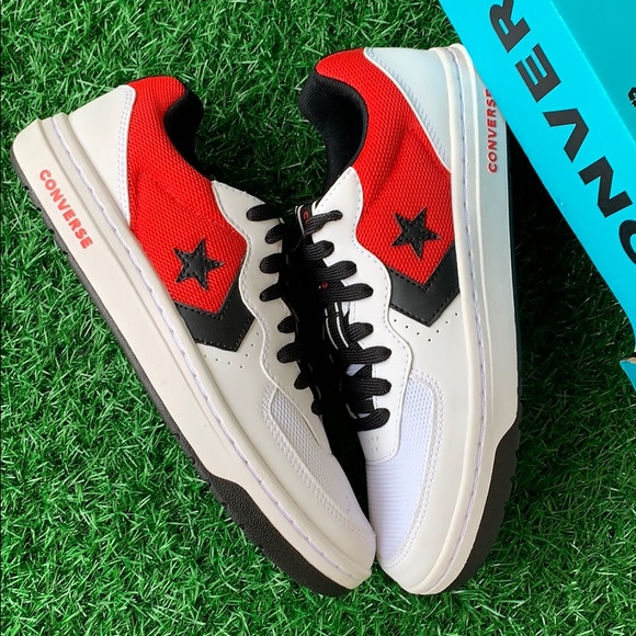 CONVERSE RIVAL OX WHITE/UNIVERSITY RED/BLACK WMNS - Picture 15 of 16